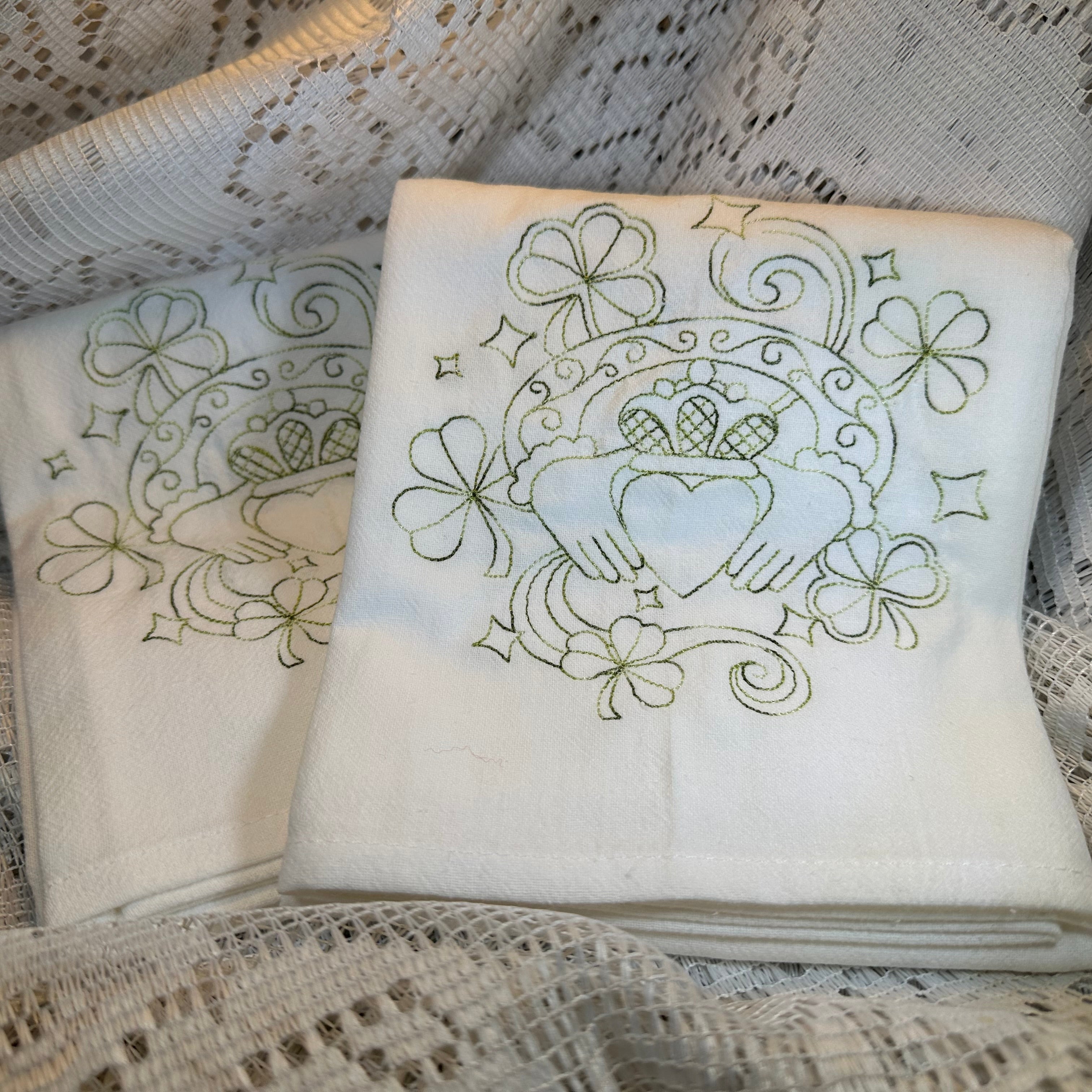 Handmade Irish Tea Towel Set