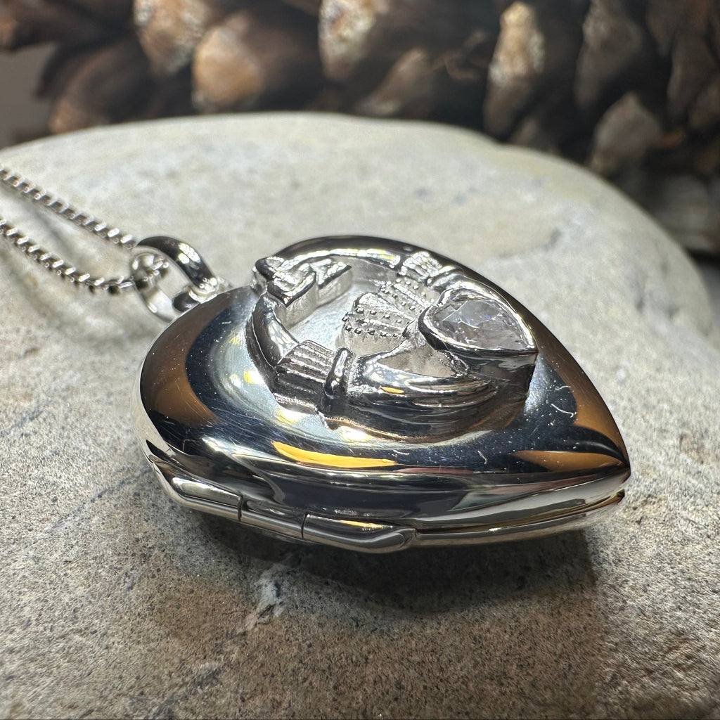 Aoife Claddagh Locket Necklace