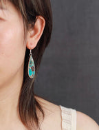 Turquoise Jasper Teardrop Earrings