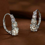 Carol four stone earrings | White Gold
