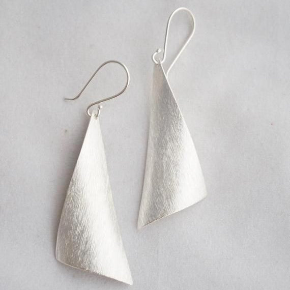 Sea Glass Sterling Silver Earrings