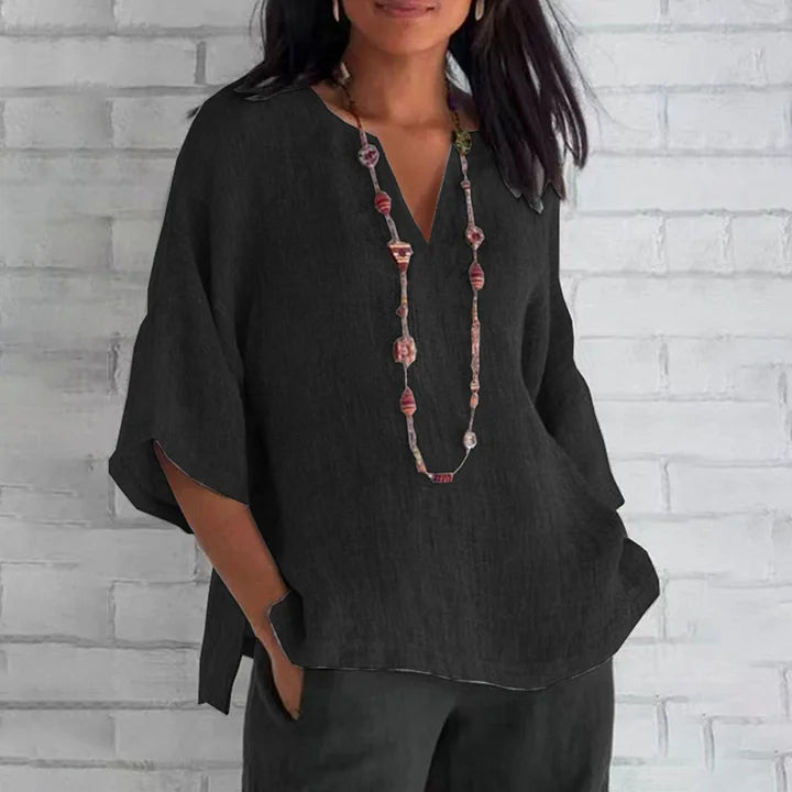 Whitney - Cozy Linen Top