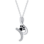 Cute Paw Print Pendant Necklace