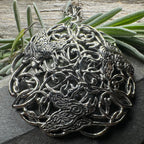 Pictish Triple Celtic Raven Necklace