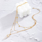 Olivenorma Rose Quartz Freshwater Pearl Pendant Necklace Set