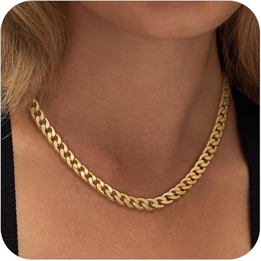Gold Chunky Cuban Link Necklace