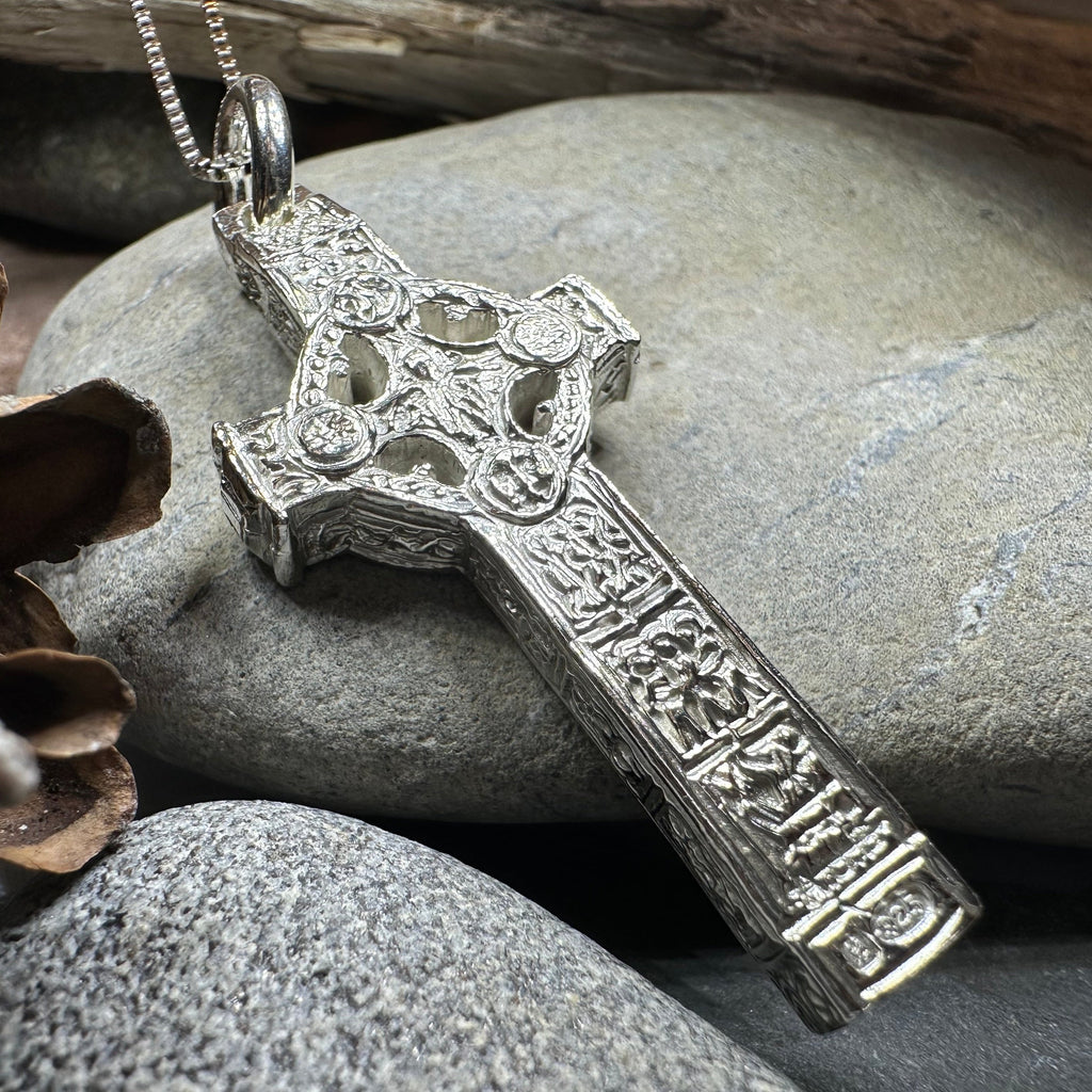 Artisan Irish Clonmacnoise Cross Necklace