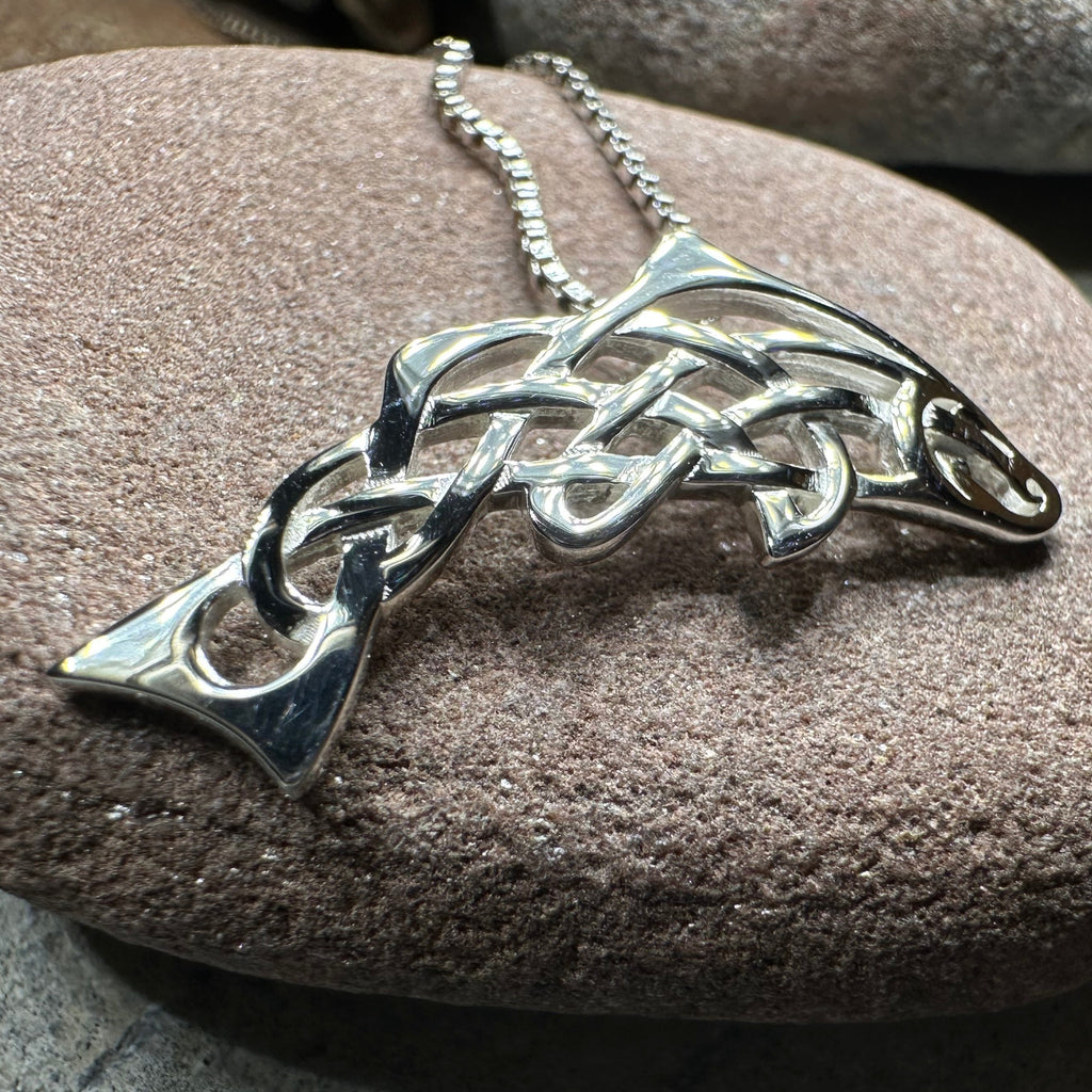 Celtic Salmon of Knowledge Necklace