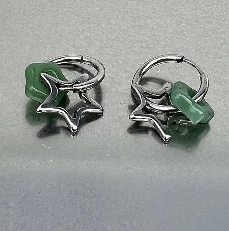 Pentagonal Star Earrings