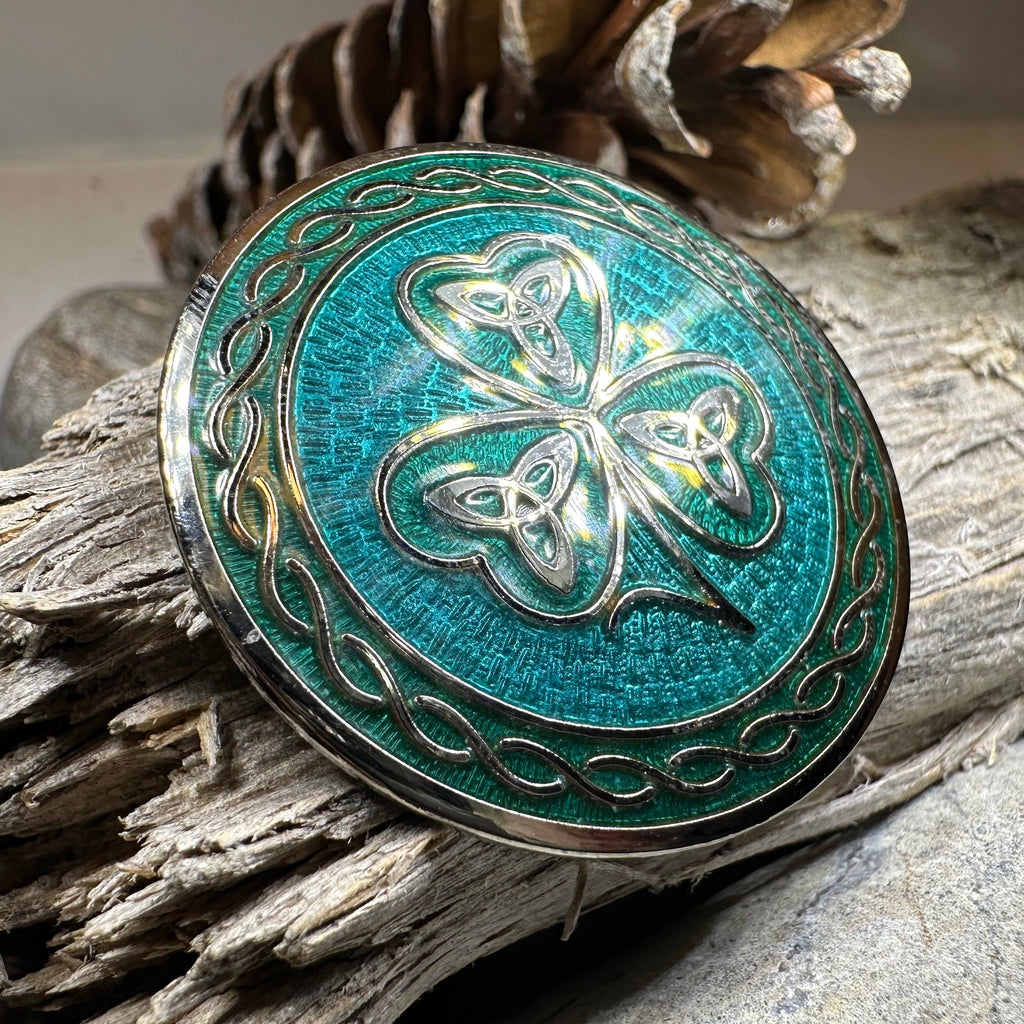 Celtic Shamrock Brooch