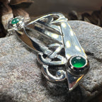 Artisan Large Irish Harp Necklace