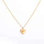 Olivenorma "Shine in My Heart"-Birthstone Heart Album Gift Card  Necklace