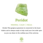 Olivenorma Peridot Metatron's Cube Symbol Necklace