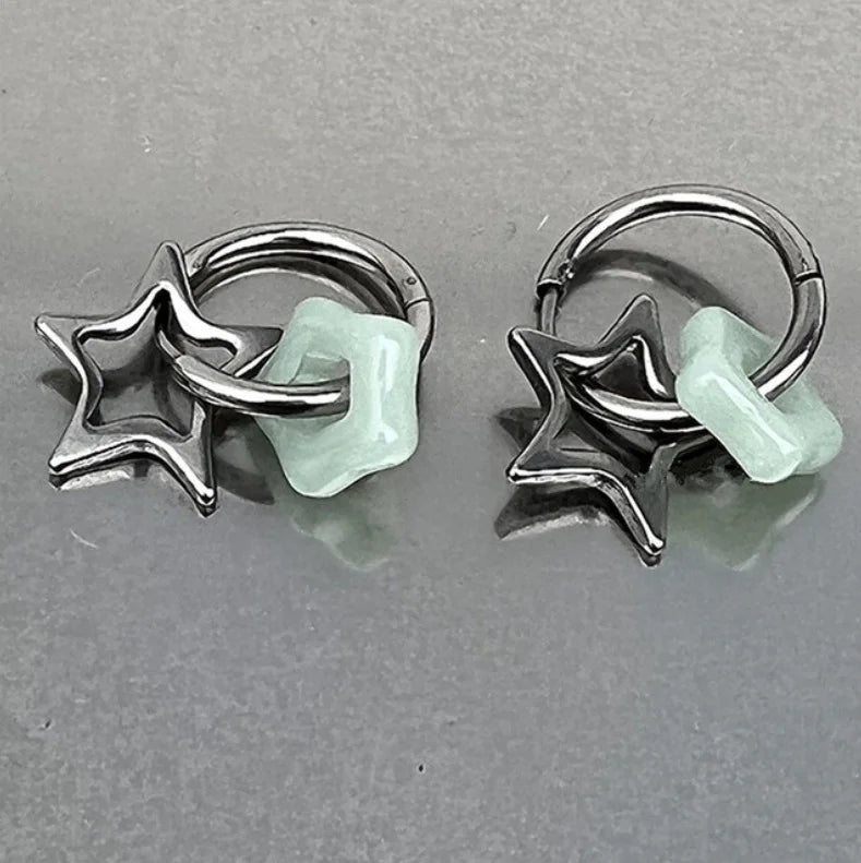 Pentagonal Star Earrings