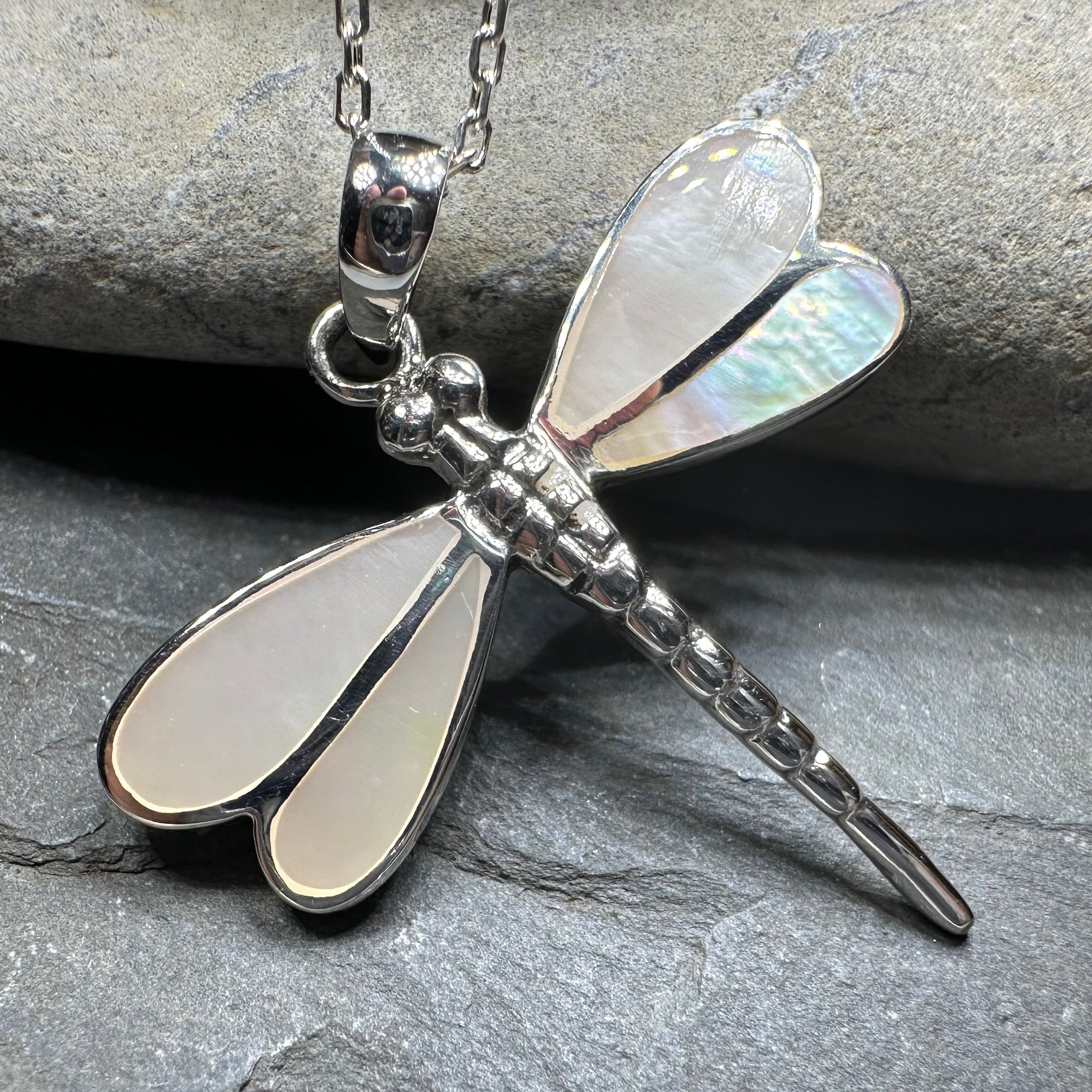 Shimmering Dragonfly Necklace