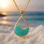 Turquoise Exclusive Silver Charm Necklace