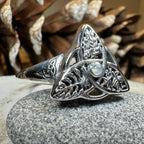 Oak Ash Thorn Moonstone Ring