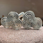 Artisan Newgrange Triple Spiral Cufflinks