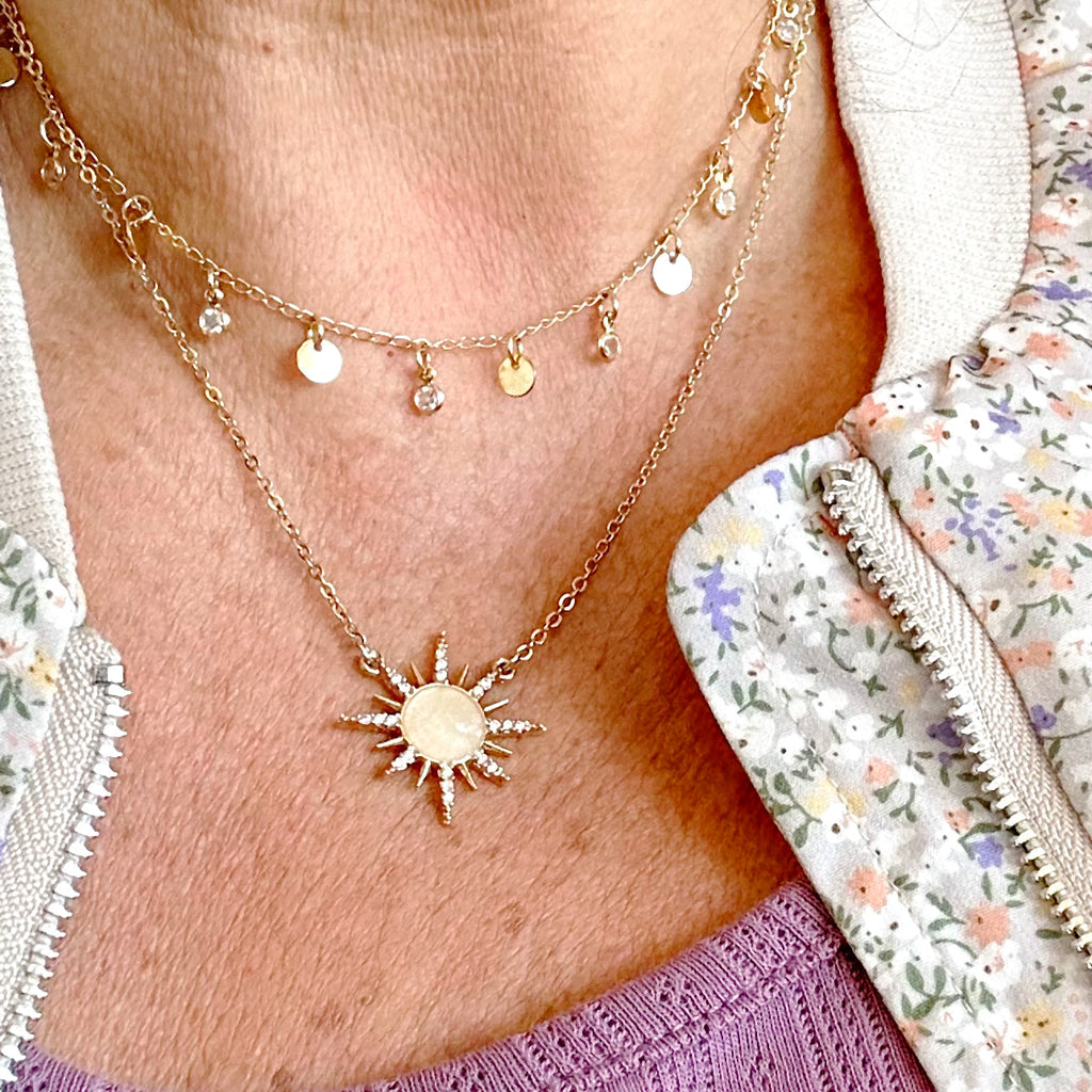 Chiara Dainty Sun Necklace