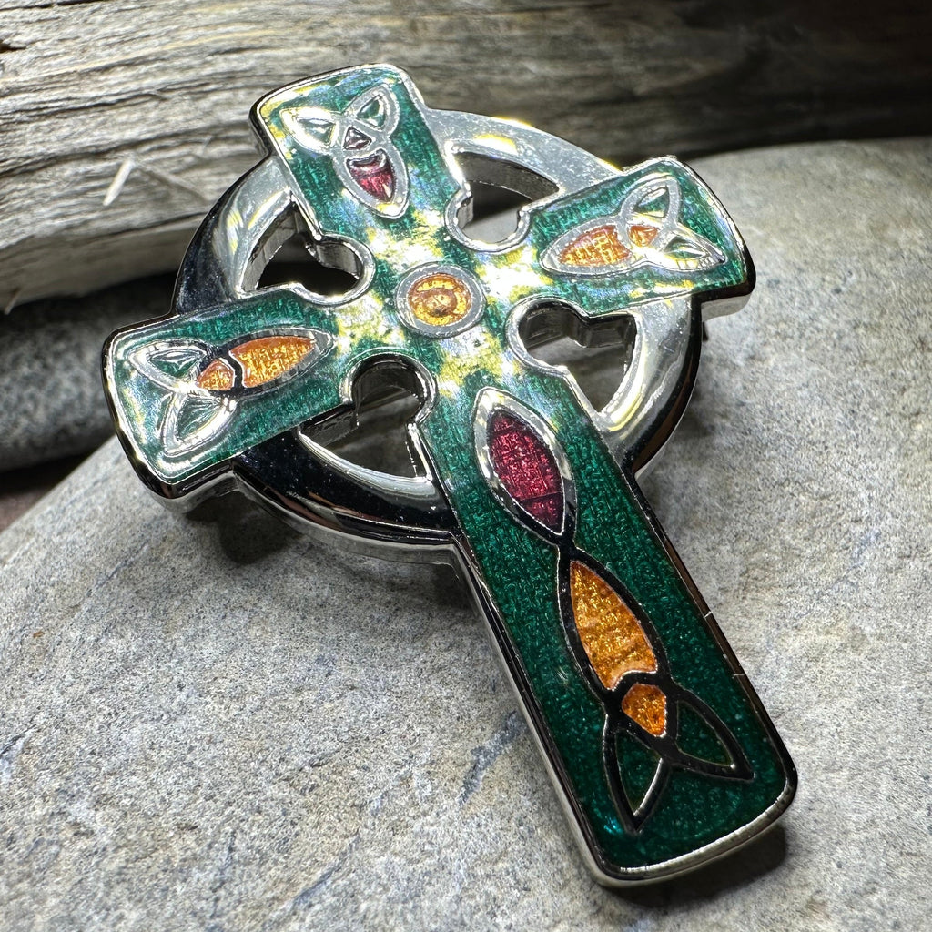 Ireland Celtic Cross Brooch