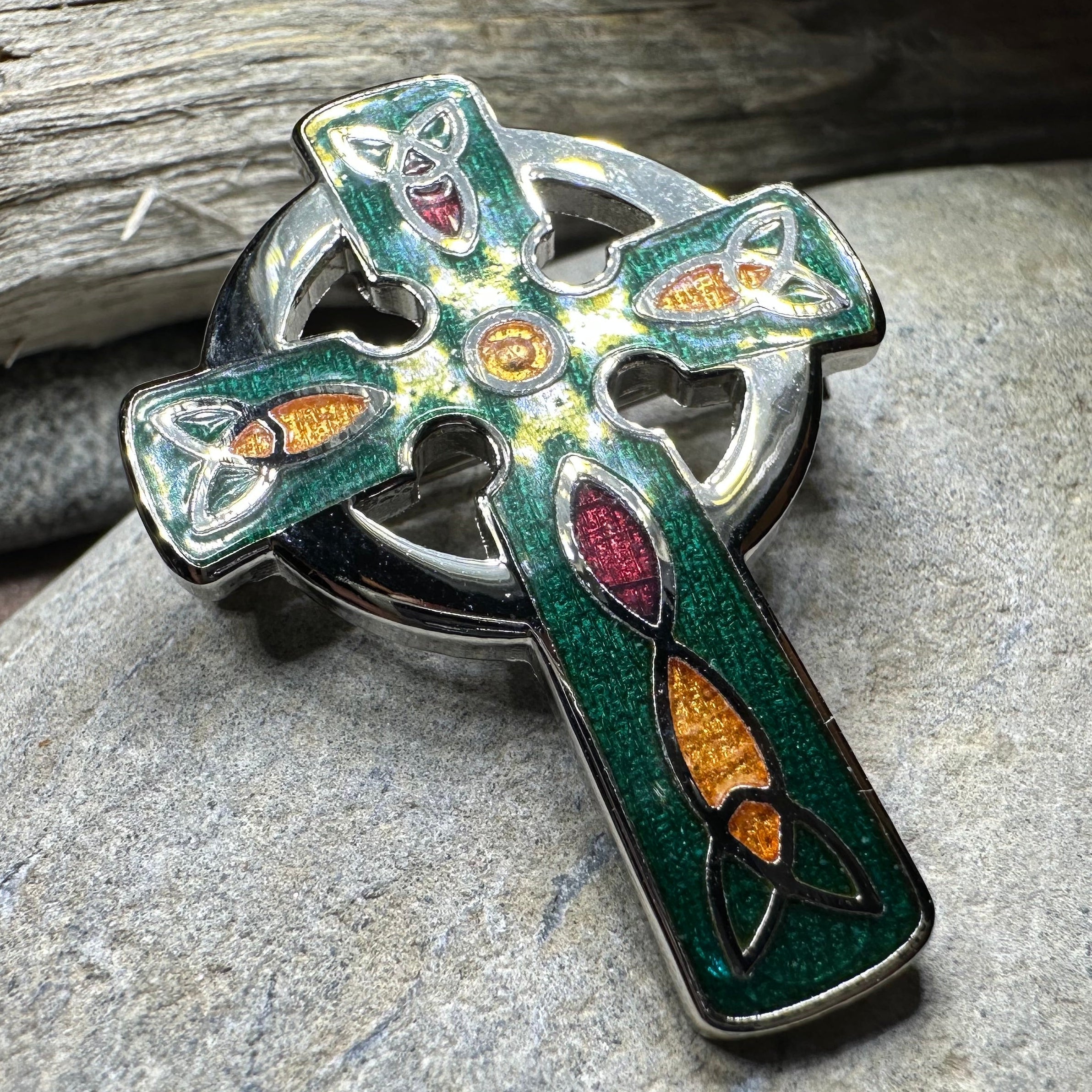 Ireland Celtic Cross Brooch