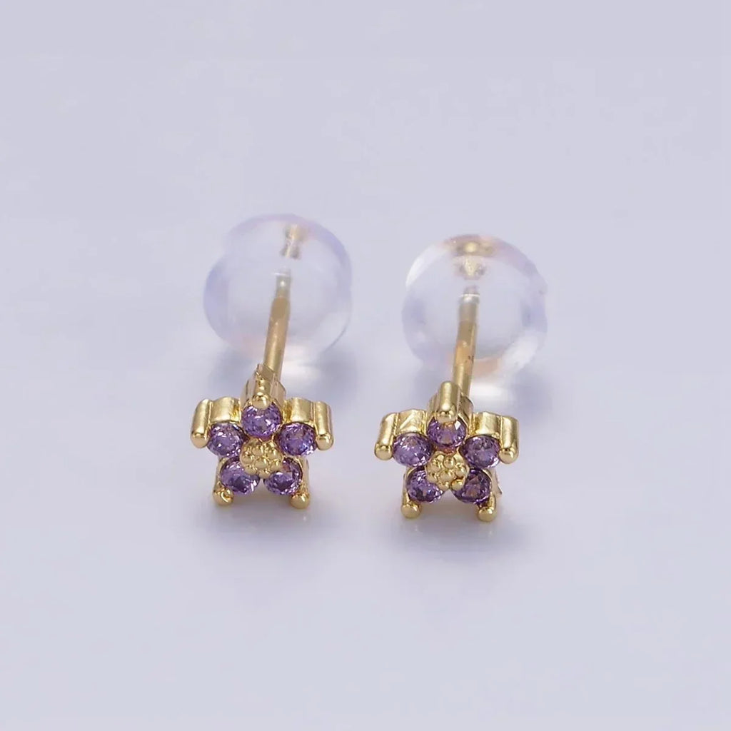 Dainty Flower Stud Earrings