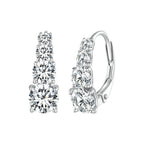 Carol four stone earrings | White Gold