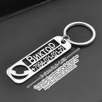 Personalized Stainless Steel Keychain - Custom Engraved Name & Message