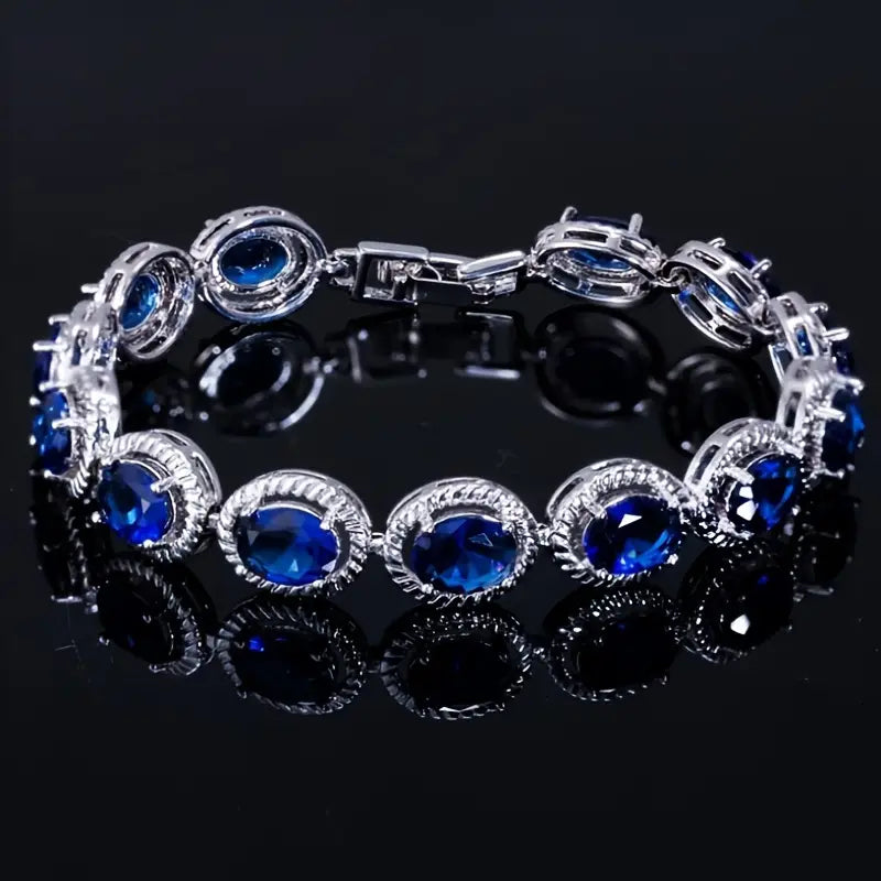 Serenity Blue Silver Bracelet