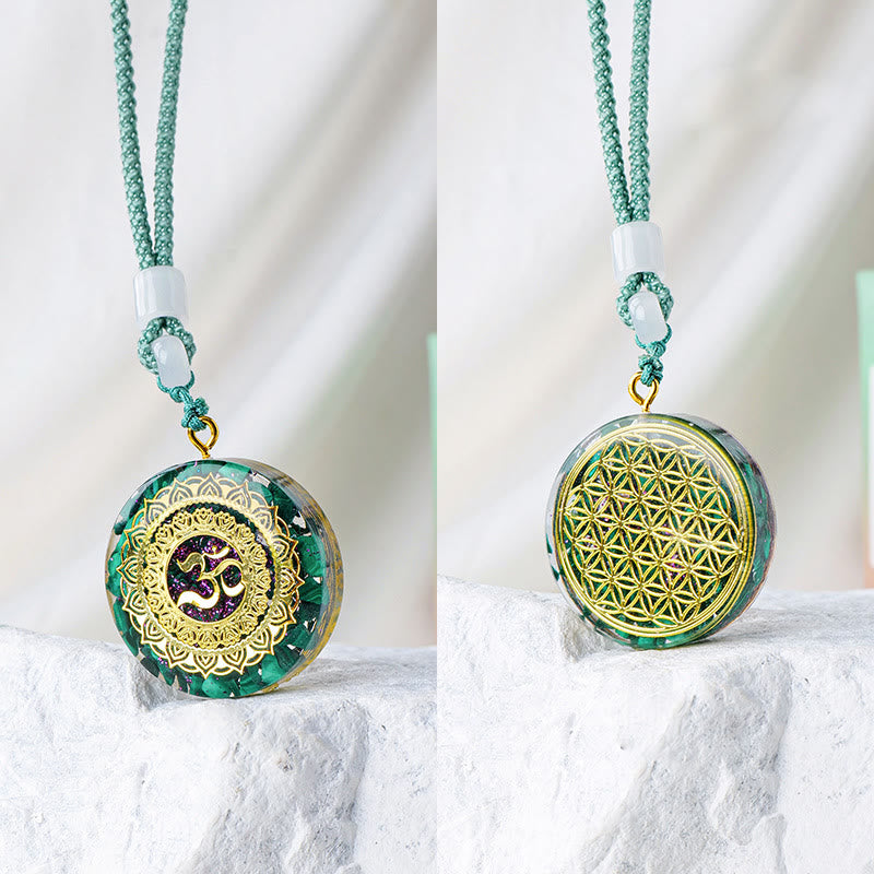 Olivenorma Natural Crystal Orgone Necklace