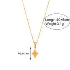 Olivenorma Cat's Eye Pendant Sweater Stainless Steel Necklace