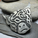 Celtic Highland Cow Brooch