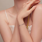 Sterling Silver Paw Print Bracelet – Adjustable Fit