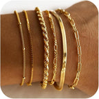 Isabella Vernetta Gold Bracelet Set