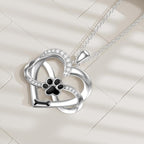 Infinity Heart & Paw Necklace
