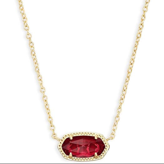 Classic Oval Ruby Necklace