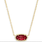 Classic Oval Ruby Necklace