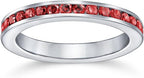 Ruby Eternity Band Ring | White Gold