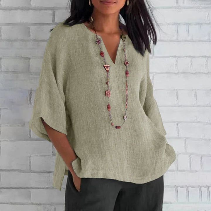 Danielle - Cozy Linen Top