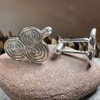 Artisan Newgrange Triple Spiral Cufflinks