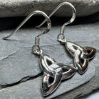 Dainty Trinity Knot Earrings