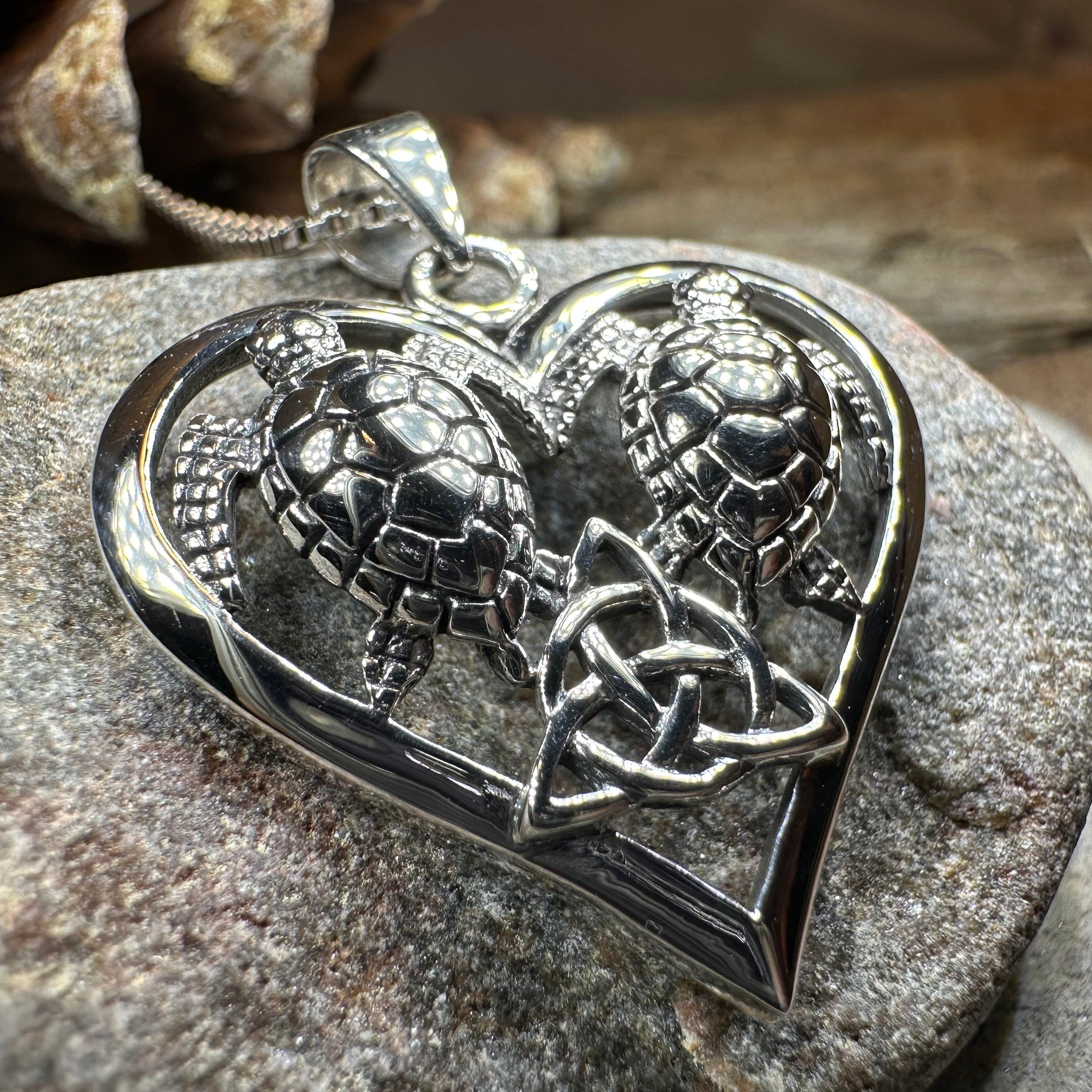 Celtic Turtle Lovers Necklace