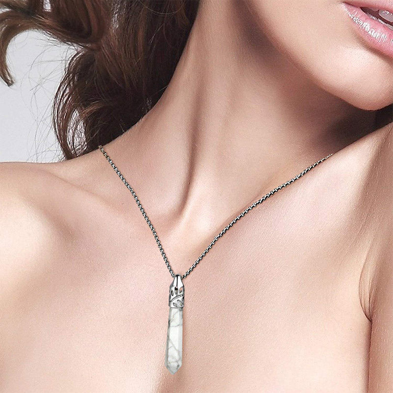 Crrystal Bullet Protection Gemstone Necklace