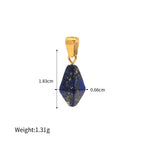 Olivenorma Rose Quartz Lapis Lazuli Turquoise Diamond Pendant Necklace