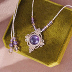 Olivenorma Amethyst Charoite Handwoven Guardian Bracelet Necklace