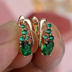 Thessaly Elegance Green Earrings