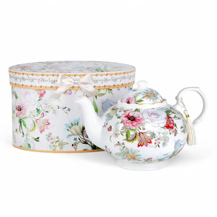Dream Garden Fine China Teapot