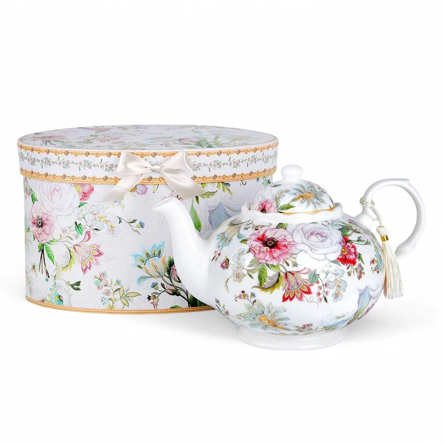 Dream Garden Fine China Teapot
