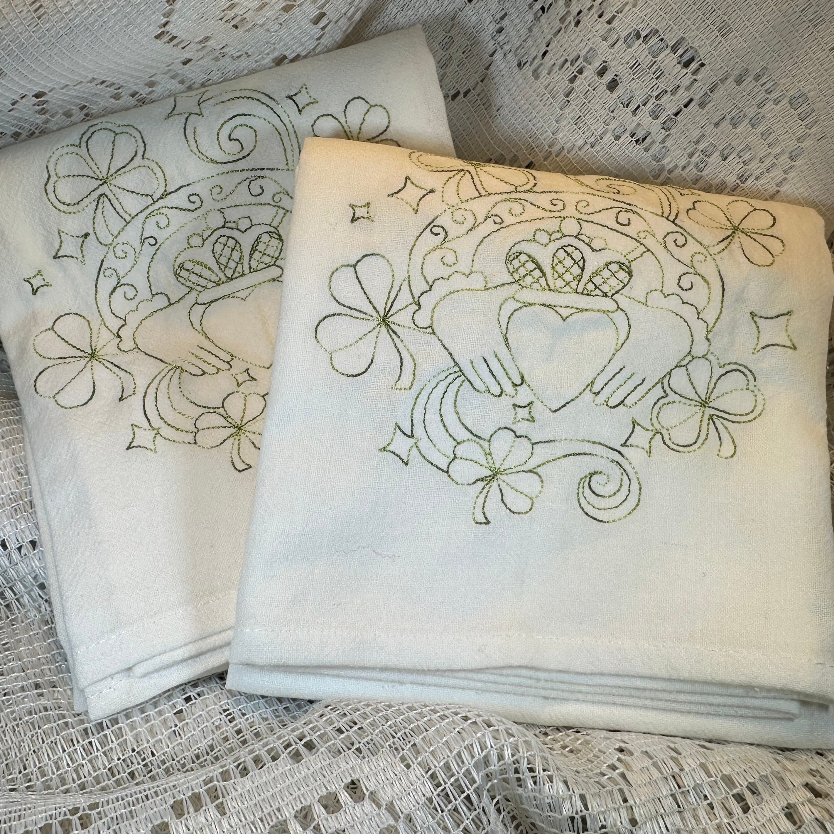 Handmade Irish Tea Towel Set