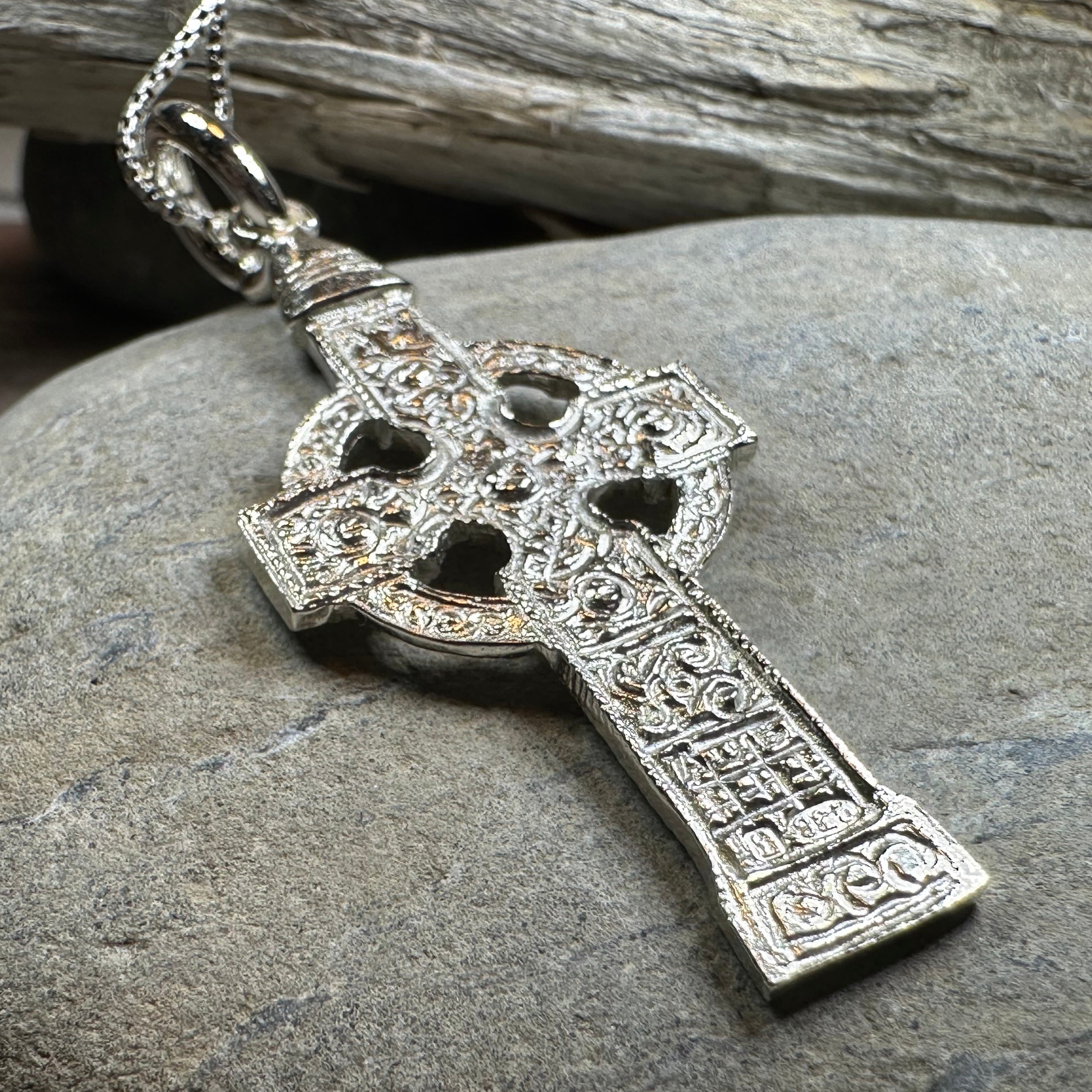 Artisan Irish Ahenny Cross Necklace